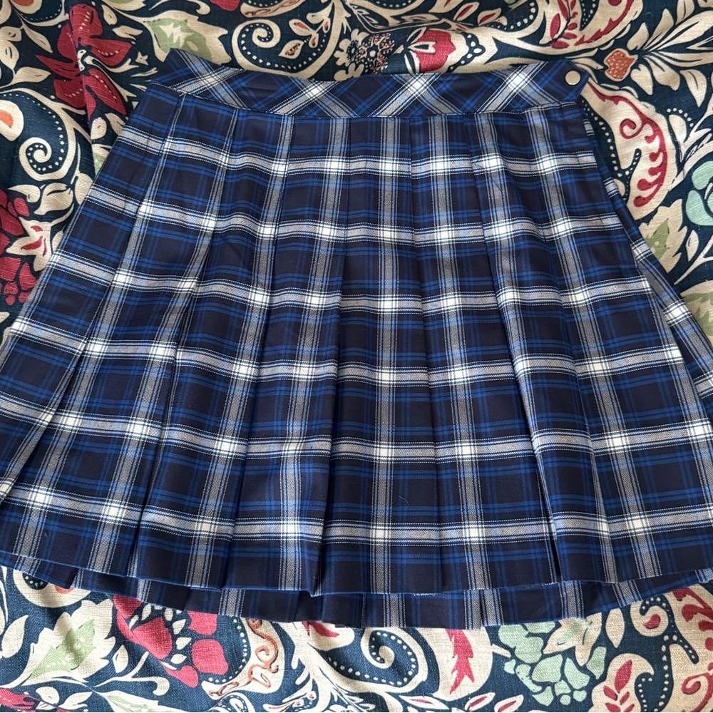 Blue Plaid Women's Skirt